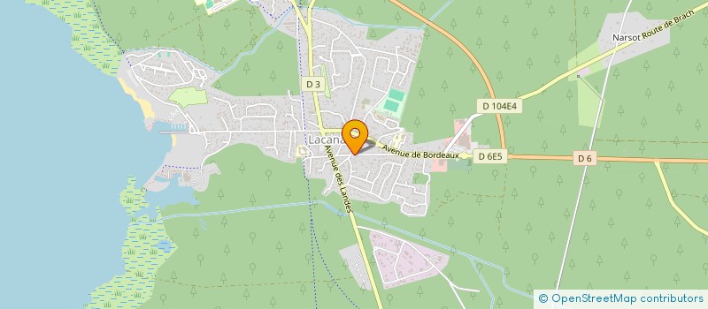 localisation de l'entreprise MADAME LUCETTE ZURDO  LACANAU