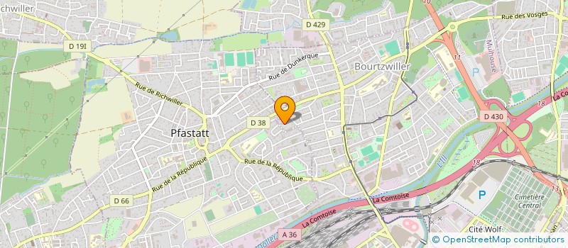 localisation de l'entreprise MADAME LUCIA ALCAINA ROMANI à MULHOUSE