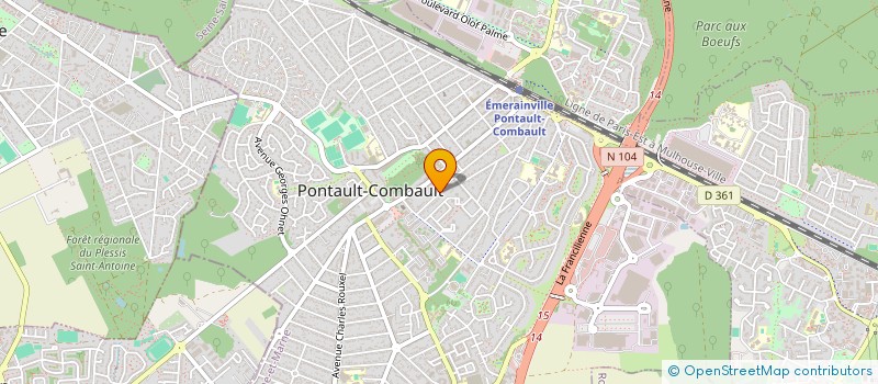 localisation de l'entreprise MADAME LUCIA-ANA CRETA à PONTAULT-COMBAULT