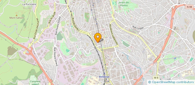 localisation de l'entreprise MADAME LUCIA BOUCHOU MARIN  SAINT-ETIENNE