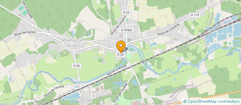 localisation de l'entreprise MADAME LUCIA MARIA MARTINS DA CRUZ  MONTFORT-LE-GESNOIS