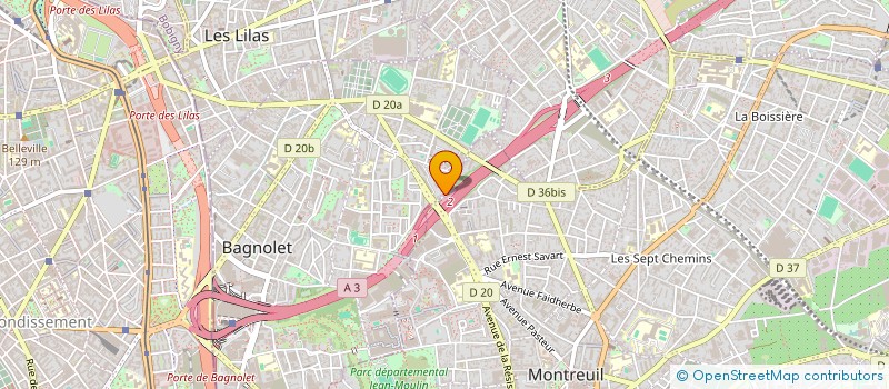 localisation de l'entreprise MADAME LUCIA PEREIRA CARDOSO  BAGNOLET