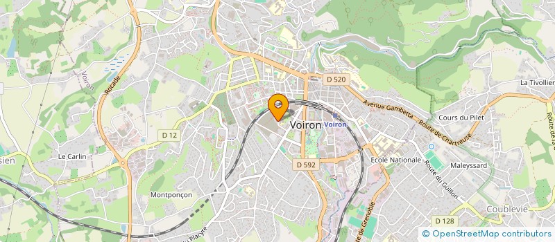 localisation de l'entreprise MADAME LUCIA RODRIGUES  VOIRON