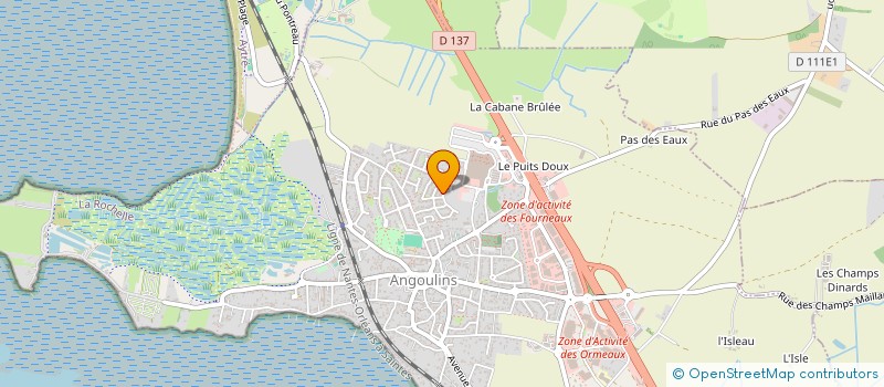 localisation de l'entreprise MADAME LUCIANA BAUDIN  ANGOULINS