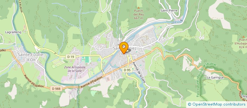 localisation de l'entreprise MADAME LUCIANA PINI  SAINT GENIEZ D'OLT ET D'AUBRAC