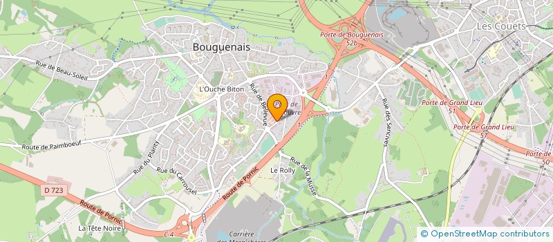 localisation de l'entreprise MADAME LUCIE ADAM  BOUGUENAIS