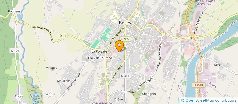 localisation de l'entreprise MADAME LUCIE ADELE WORME  BELLEY