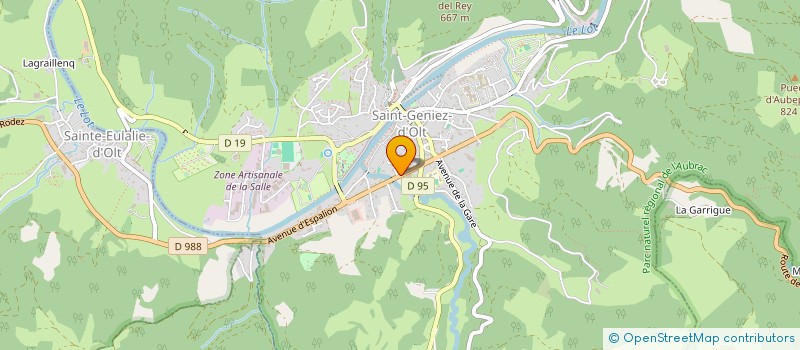 localisation de l'entreprise MADAME LUCIE ALMERAS  SAINT GENIEZ D'OLT ET D'AUBRAC