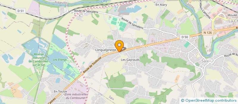 localisation de l'entreprise MADAME LUCIE AMALRIC à SAIX