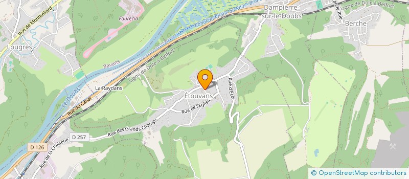 localisation de l'entreprise MADAME LUCIE ANDRE  ETOUVANS