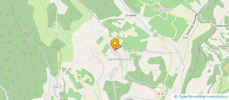 localisation de l'entreprise MADAME LUCIE ANNE COMBES  SAINT-BEAUZILE