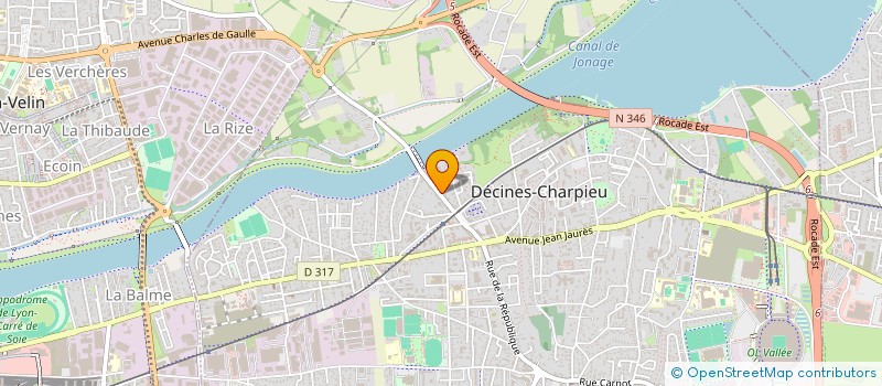 localisation de l'entreprise MADAME LUCIE ARECES  DECINES-CHARPIEU