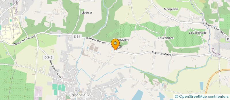 localisation de l'entreprise MADAME LUCIE ARIAUDO  PRIGONRIEUX