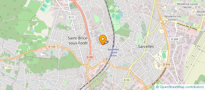 localisation de l'entreprise MADAME LUCIE ATTARD AVERTY à SAINT-BRICE-SOUS-FORET