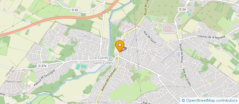 localisation de l'entreprise MADAME LUCIE AUBINEAU  LA SALVETAT-SAINT-GILLES