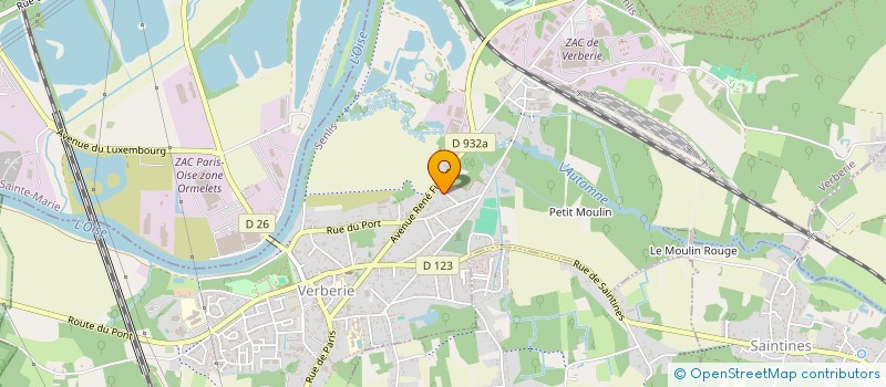 localisation de l'entreprise MADAME LUCIE AUBRON  VERBERIE