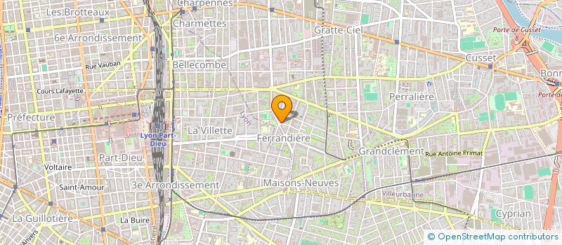 localisation de l'entreprise MADAME LUCIE AUDIGER  VILLEURBANNE