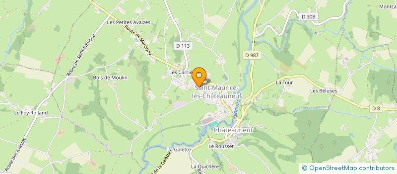 localisation de l'entreprise MADAME LUCIE AUGUSTO  SAINT-MAURICE-LES-CHATEAUNEUF