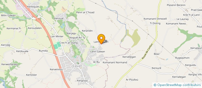 localisation de l'entreprise MADAME LUCIE AVENEL à CAVAN