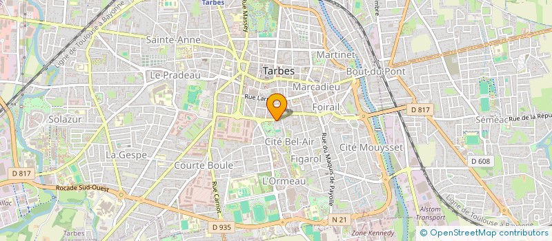 localisation de l'entreprise MADAME LUCIE BAGET  TARBES