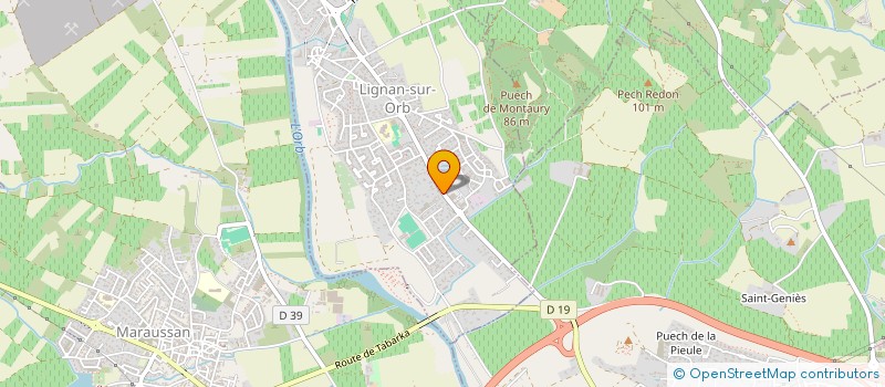 localisation de l'entreprise MADAME LUCIE BALZAMO  LIGNAN-SUR-ORB