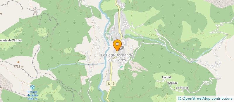 localisation de l'entreprise MADAME LUCIE BANIE  GLIERES-VAL-DE-BORNE