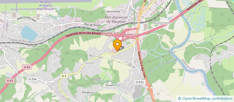 localisation de l'entreprise MADAME LUCIE BARLAN  ANGLET