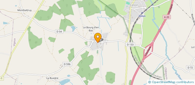 localisation de l'entreprise MADAME LUCIE BAUDAT à VIGOUX