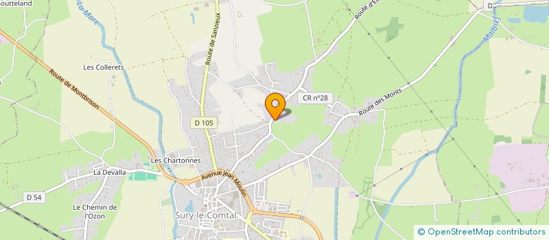 localisation de l'entreprise MADAME LUCIE BAUMANN  SURY-LE-COMTAL