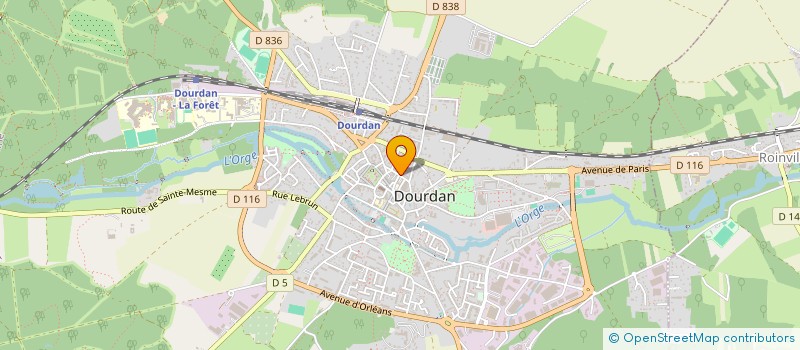 localisation de l'entreprise MADAME LUCIE BAZINET à DOURDAN