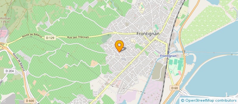 localisation de l'entreprise MADAME LUCIE BEAUCLAIR à FRONTIGNAN