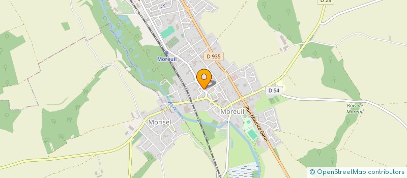 localisation de l'entreprise MADAME LUCIE BELLAY-DREVILLE  MOREUIL