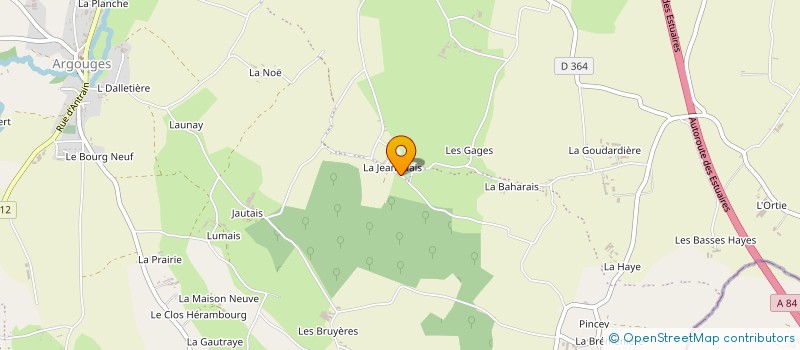localisation de l'entreprise MADAME LUCIE BELLEE à SAINT-JAMES