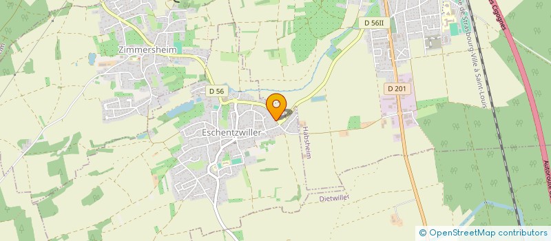 localisation de l'entreprise MADAME LUCIE BENTZINGER  ZIMMERSHEIM