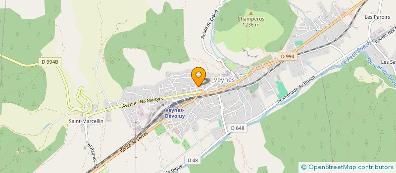 localisation de l'entreprise MADAME LUCIE BERNAMONT  VEYNES