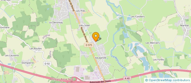 localisation de l'entreprise MADAME LUCIE BERNIGAUD  ATTIGNAT