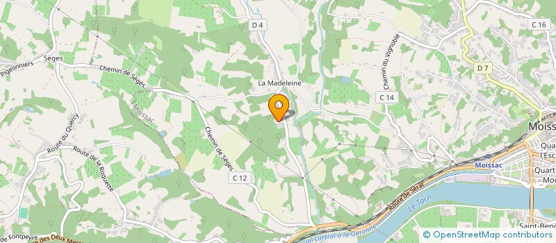 localisation de l'entreprise MADAME LUCIE BERTE  MOISSAC