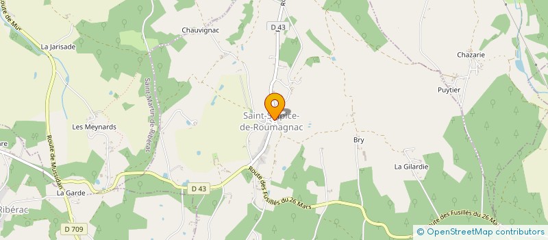 localisation de l'entreprise MADAME LUCIE BERTRAND  SAINT-MARTIN-DE-RIBERAC