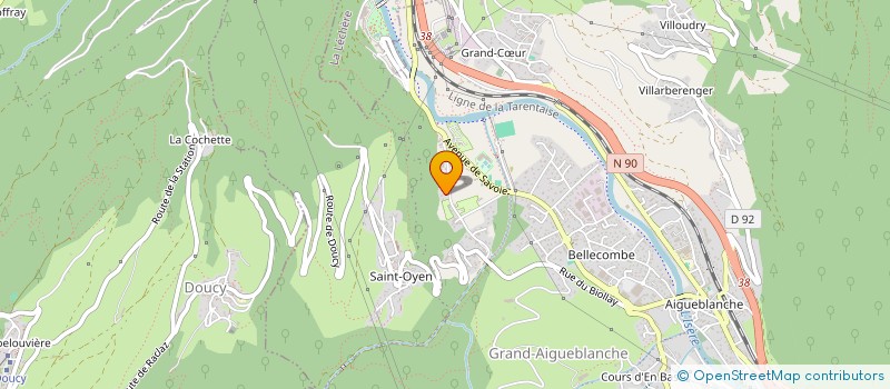 localisation de l'entreprise MADAME LUCIE BERTRAND  GRAND-AIGUEBLANCHE