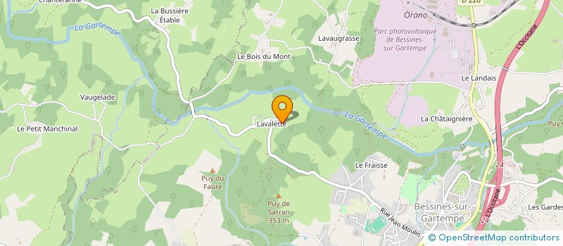 localisation de l'entreprise MADAME LUCIE BESSET SINAIS à BESSINES-SUR-GARTEMPE