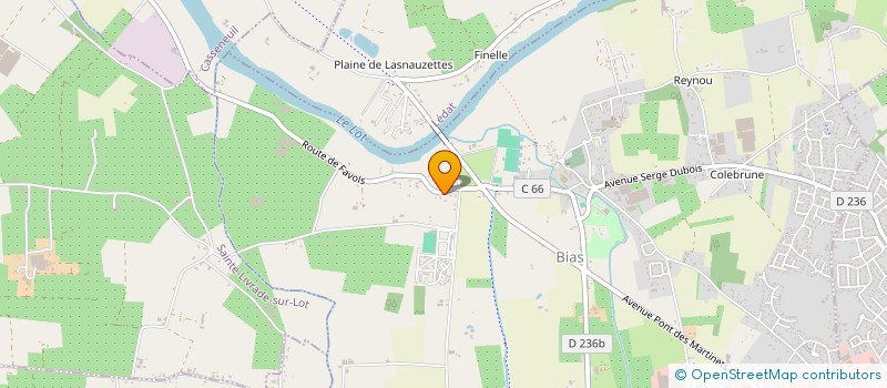 localisation de l'entreprise MADAME LUCIE BETAILLE  BIAS