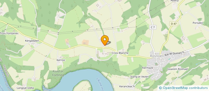 localisation de l'entreprise MADAME LUCIE BEUGNON  ROSNOEN