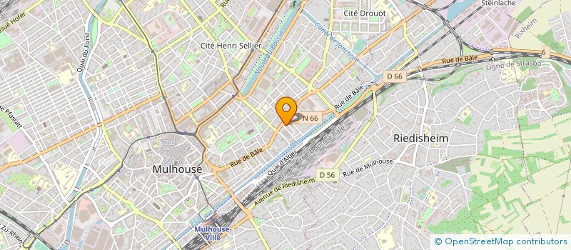 localisation de l'entreprise MADAME LUCIE BIKOE AYISSI  MULHOUSE