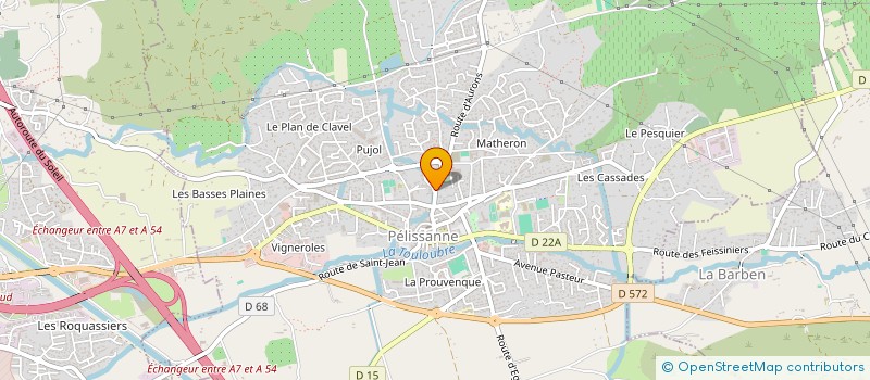 localisation de l'entreprise MADAME LUCIE BONNET  PELISSANNE