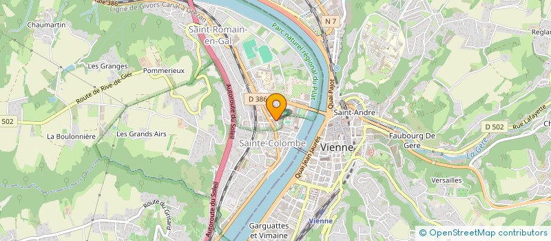 localisation de l'entreprise MADAME LUCIE BOREL  SAINT-ROMAIN-EN-GAL