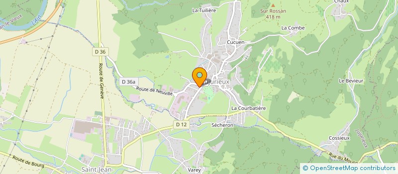 localisation de l'entreprise MADAME LUCIE BOTTEX à JUJURIEUX