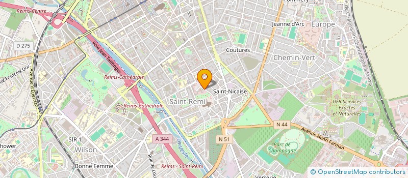 localisation de l'entreprise MADAME LUCIE BOUBERT  REIMS