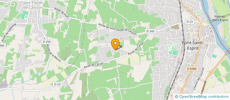 localisation de l'entreprise MADAME LUCIE BOUFFET  PONT-SAINT-ESPRIT