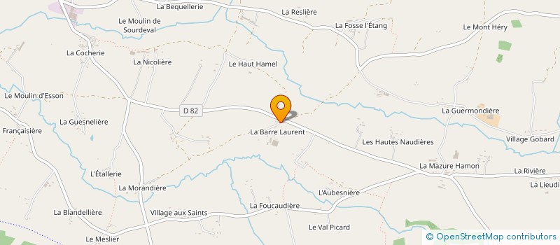 localisation de l'entreprise MADAME LUCIE BOUILLON  SOURDEVAL