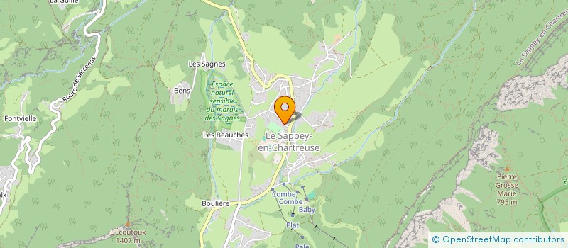 localisation de l'entreprise MADAME LUCIE BOULUD  LE SAPPEY-EN-CHARTREUSE